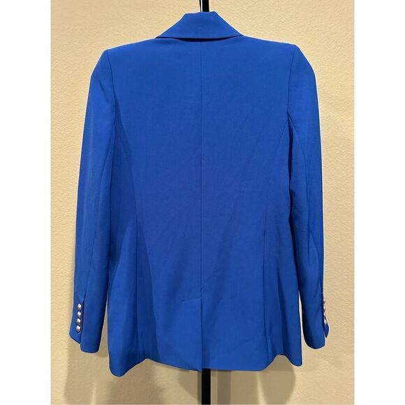 Generation Love Leighton Crepe Blazer in Cobalt Blue Size XS - Picture 4 of 7